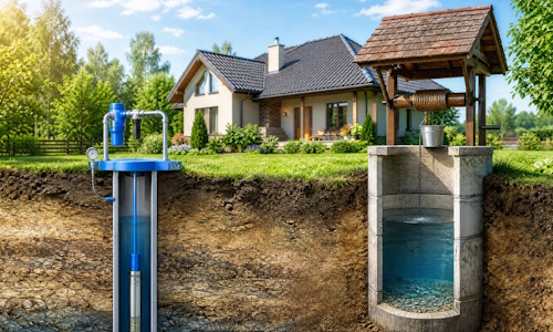 Автономное водоснабжение загородного дома Конаково: скважина или колодец 